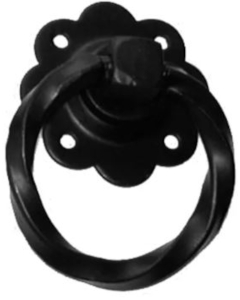 Perry 1137150BLK Twisted Ring Handle Gate Latch 150mm Black