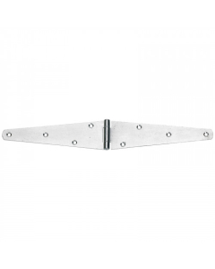Perry 124L100BZP Light Straight Strap Hinges 100mm BZP