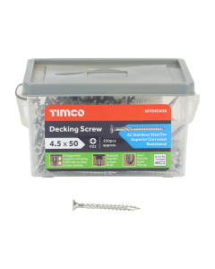Timco Decking Screws PZ2 - A2 Stainless Steel 4.5 x 50 - 250pcs