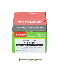 Timco Decking Screws PZ2 - Green 4.5 x 60 - 200pcs