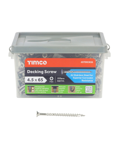Timco Decking Screws PZ2 - A2 Stainless Steel 4.5 x 65 - 250pcs