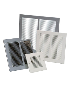 Air Transfer Face Plates (PAIR) 200 X 200mm - Satin Aluminium Finish