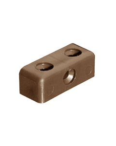 Hafele 26257116 Knock Down Fitting Modesty Block Brown