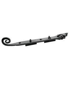 Frelan Black Antique Curly Tail Casement Stay 200mm