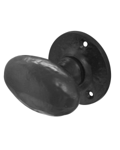 Frelan JAB48 Black Antique Oval Mortice Knob
