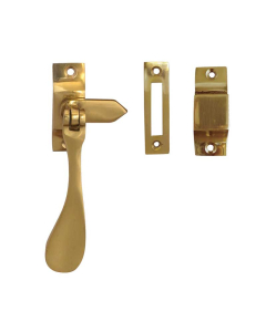 Frelan Rev Mortice Or Hook Fastener Polished Brass