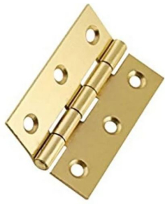 Perry 1838100EB Light Butt Hinge-100mm-Electro Brassed EB