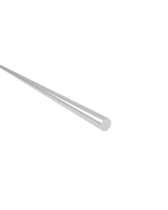 Silver Anodised Aluminium Round Tube 4x1000mm