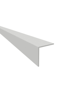 White Plastic PVC Equal Angle 15x15x1x1000mm