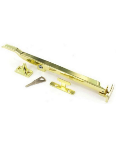 Securit S1070 Window Locking Casement Stay Brass Plated 250mm