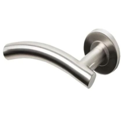 Consort CH399PSS Arched Lever On 8mm Sprung Rose Polished Stainless PS