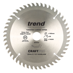 Trend TRECSB/PT16548 Craft Saw Blade Panel Trim 165mm x 48 Teeth x 20mm