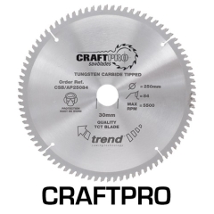 Trend TRECSB/AP30584 Craft Saw Blade Aluminium & Plastic 305mm x 84 Teeth