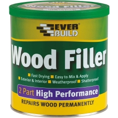 Everbuild HPWFO500 HPWFL500 2-Part Wood Filler 500g Various Colours Oak