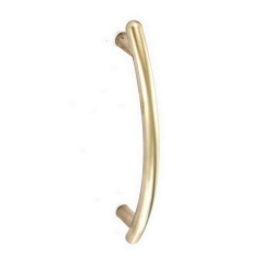 Securit S3642 Curved Pull Handles 96mm Centres Polished Brass