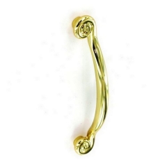 Securit S3647 Grecian Handles 128mm Centres Polished Brass