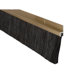 Stormguard Heavy Duty 50mm Aluminium Brush Bottom Door Seal Gold