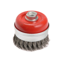 Faithfull WBT80 Wire Cup Brush T/Knot 80Xm14X2 0.5mm