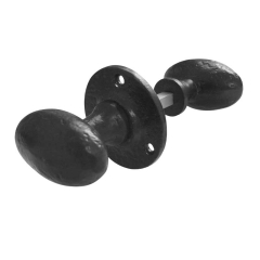Frelan JAB48R Black Antique Oval Shape Rim Knob