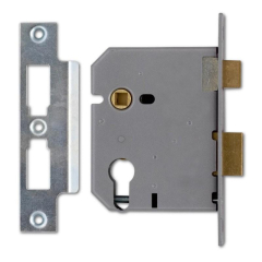 Union L2249 Euro Profile Sashlock 75mm - Satin Chrome