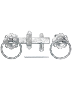 Perry 1137150GALV Twisted Ring Handle Gate Latch 150mm Galvanised