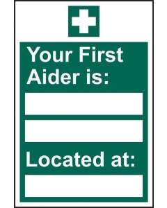 Spectrum Industrial 12045 Your Fi Aider Is Sign PVC 200x300mm