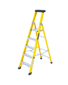 TB Davies 1236-005 Heavy Duty Fibreglass Platform Step Ladders - 5 Tread