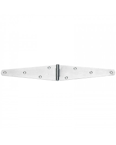 Perry 124L300BZP Light Straight Strap Hinges 300mm BZP