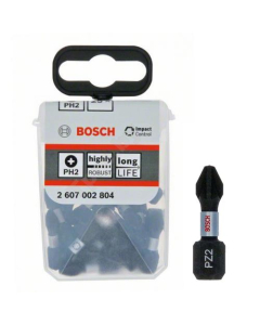 Bosch 2607002804 Impact Control PZ2 x 25mm Screwdriver Bits