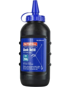 Faithfull CPBLUE Chalk Line Refill 250g Various Colours Blue