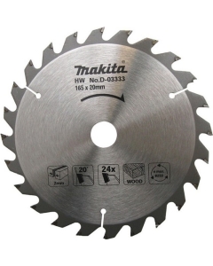 Makita D03333 TCT Circular Saw Blade 165x20mm 24 Tooth