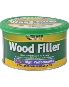 Everbuild HPWFL500 HPWFL500 2-Part Wood Filler 500g Various Colours-Light Stainable