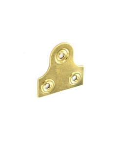 Securit S6804 32mm Glass Plates Plain Brass Plated