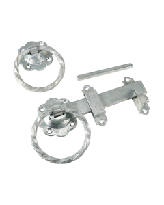 Twisted Ring Gate Latch - 150mm - Galvanised